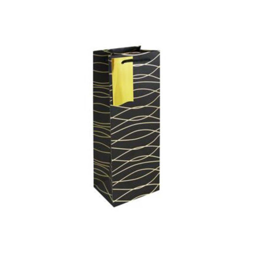 Picture of BLACK GEO BOTTLE BAG